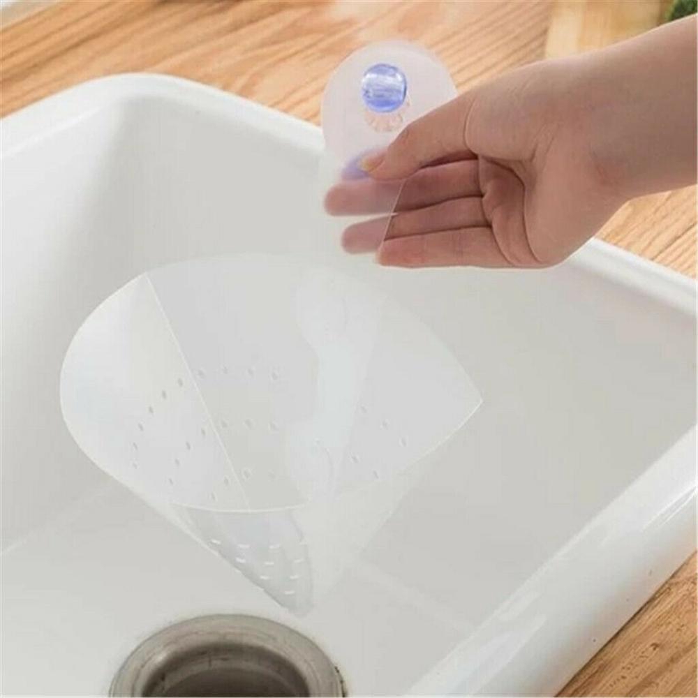 Self-Standing Stopper/Kitchen Anti-Blocking Device/Foldable/Simple Sink Collapsible Drain filter