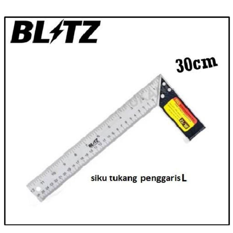 

Penggaris Besi Siku Penggaris Besi Sudut 12 Inch Pasekon 30 Cm BLITZ