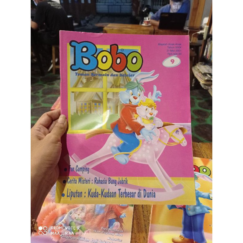 MAJALAH BOBO TAHUN 2001(DAPAT 3 BUKU)