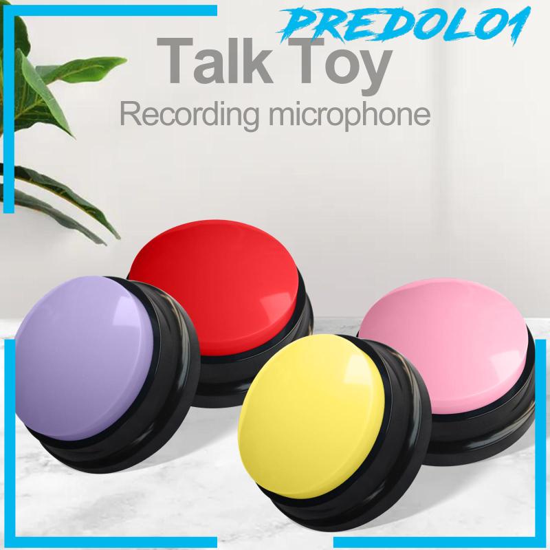 4x Talking Buttons Dogs Recording Sound Button Party Noise Makers for Pet