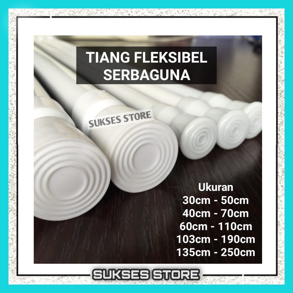 Jual Tiang Tirai Tiang Gorden Tiang Flexible Tanpa Paku Shopee Indonesia