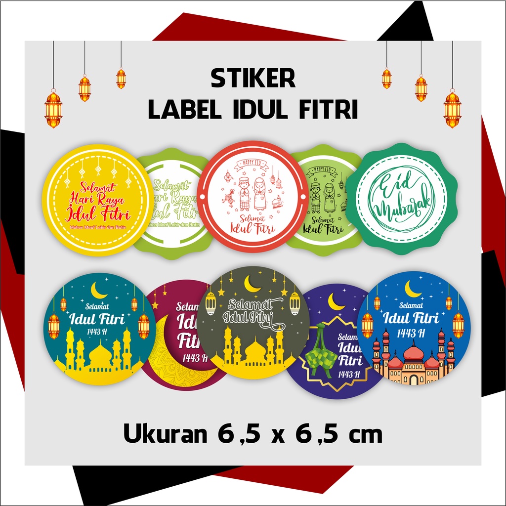 

Stiker Label Selamat Hari Raya Idul Fitri - Stiker Toples Kue - K Sayyidin