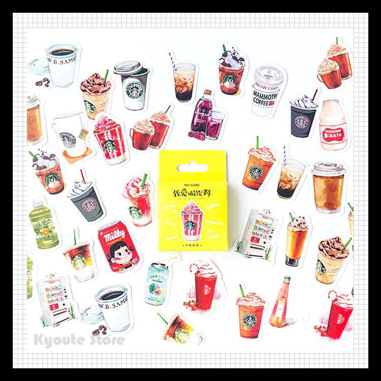 

Sticker Deco Japanese Drink Scrapbook Diy Bujo Journaling Diary Aesthe Kode 452