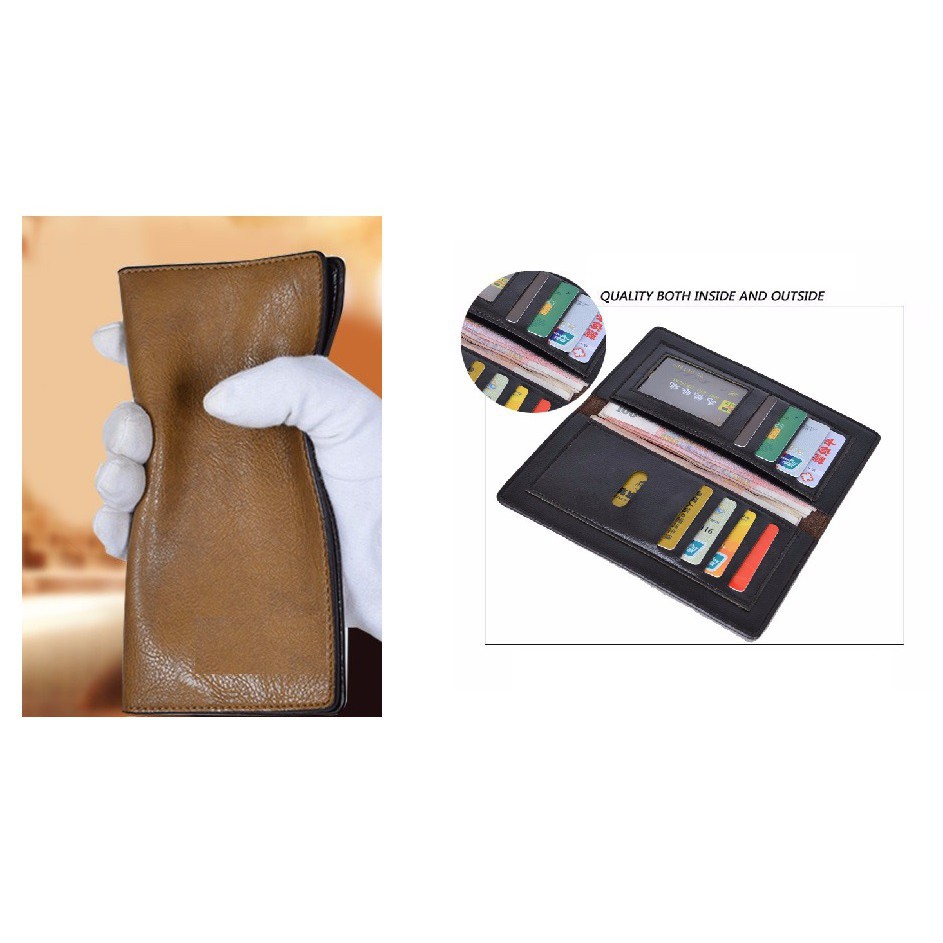 BRGUNIK Dompet Tipis Long Wallet / Dompet Panjang Wanita Pria / Fashion Import Murah D007