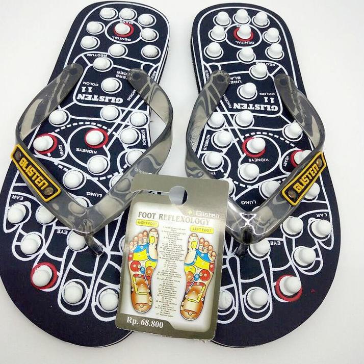 z5 JNB Sandal Kesehatan Glisten Swiss Terapi Akupuntur - Sendal Theraphy Refleksi Rematik I0 Terlari