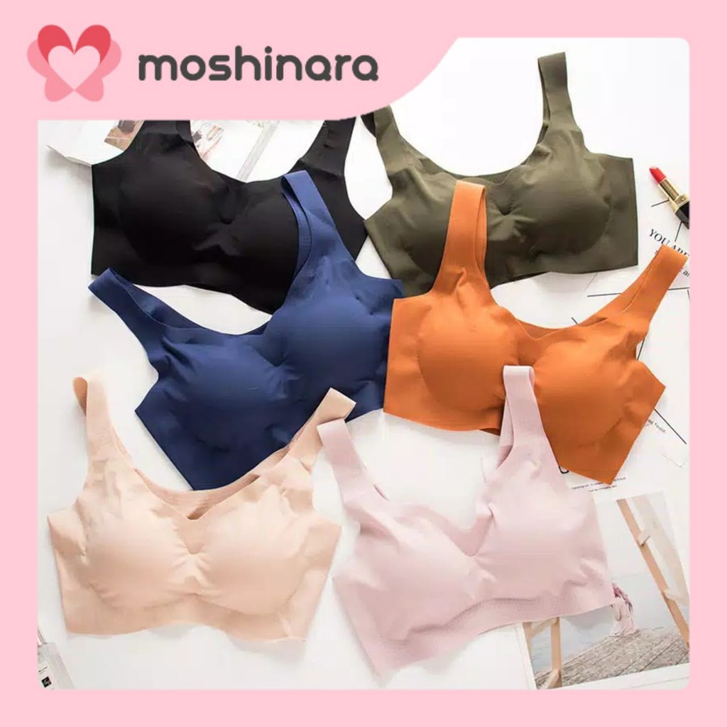 BH Jumbo Wanita Bra Tanpa Kawat Sport Sorex Remaja Tali Crop Top Korea Underwear Bralette Kemben