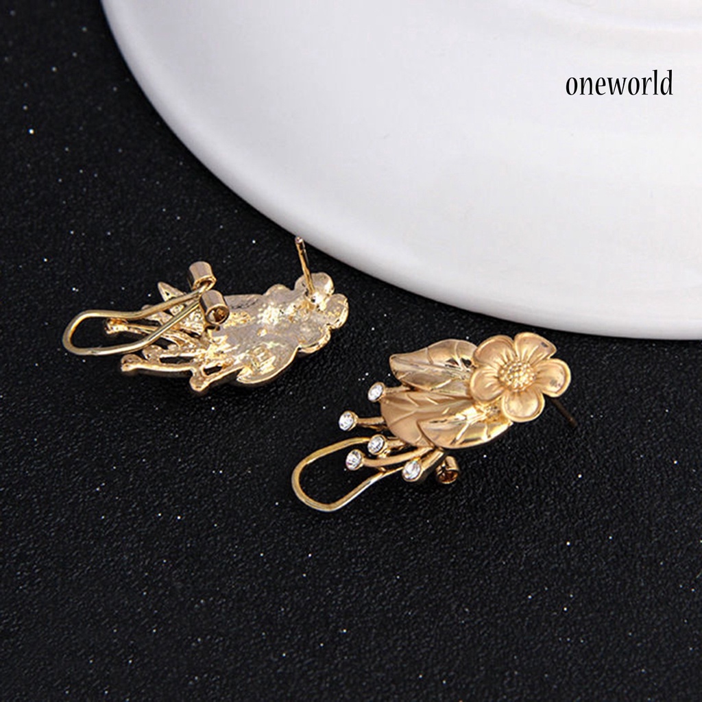 OW@ Jewelry Set Luxury Exquisite Alloy Fashion Earrings Jewelry Set for Wedding