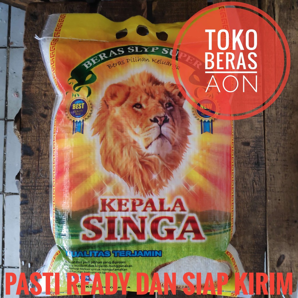 Beras Cap Kepala Singa 5kg 10kg 25kg Indonesia