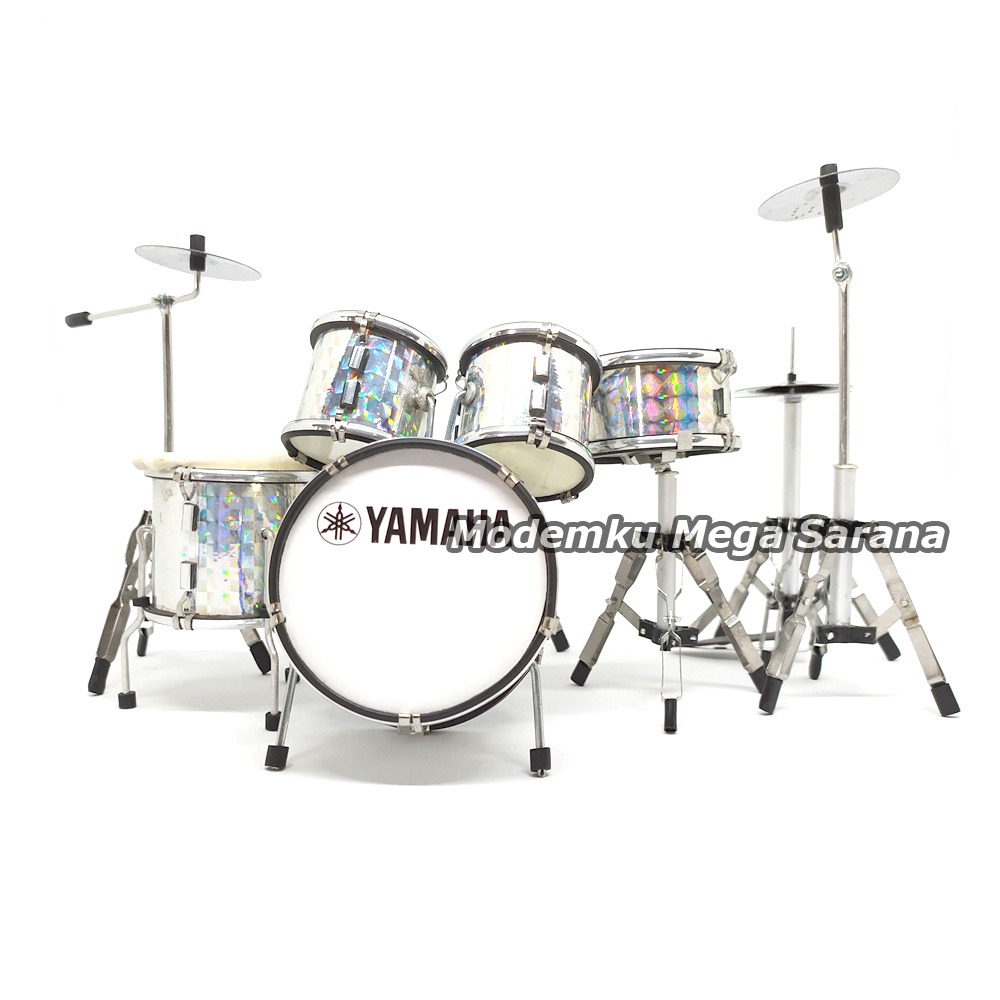 Miniatur Drum Yamaha Putih