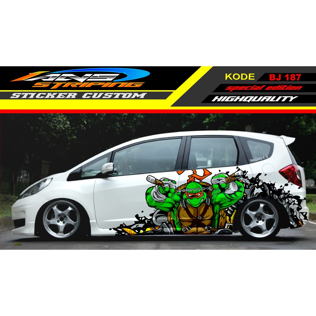 STICKER DECAL HONDA JAZZ / TICKER HONDA JAZZ / STICKER DECAL MOBIL JAZZ / DECAL STICKER MOBIL HONDA