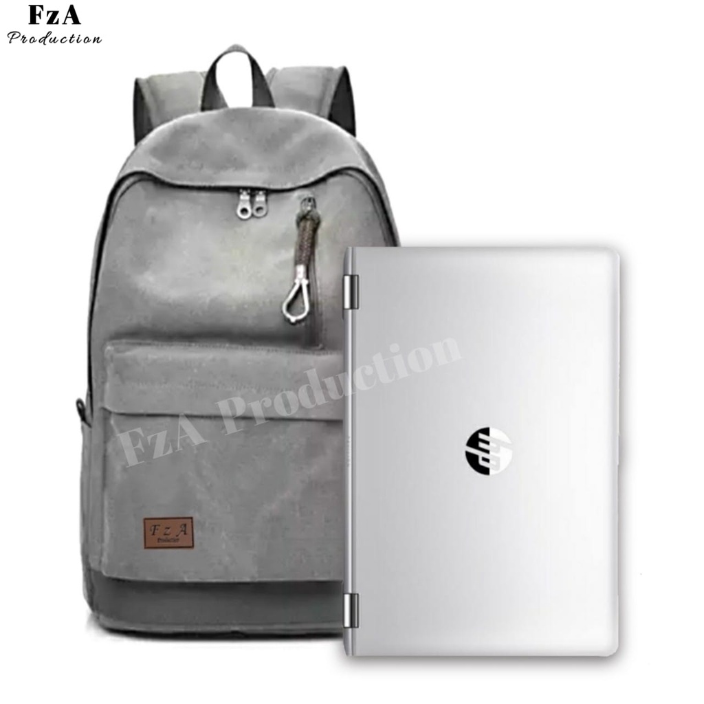 FzA Official - Tas Ransel Punggung Distro Casual Pria Wanita / Tas Ransel Laptop Backpack Original - GRYRC