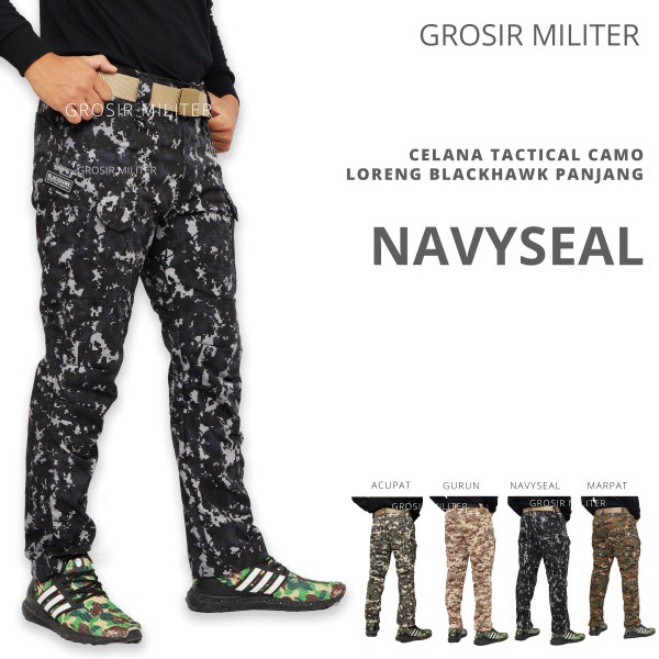 GM Celana  Tactical Blackhawk  Panjang Camo Loreng  Premium 