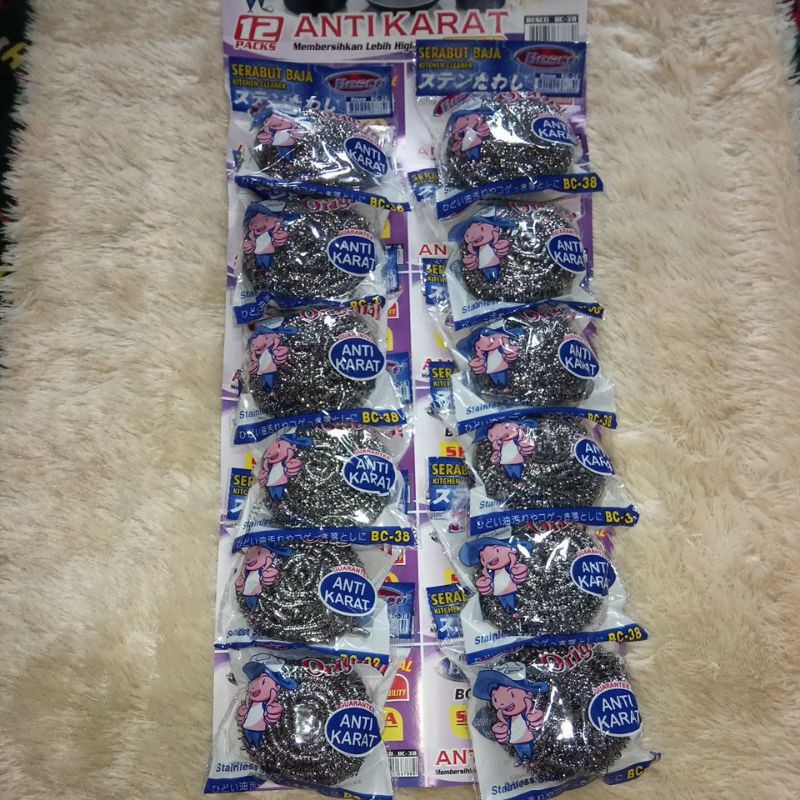 serabut wajan anti karat