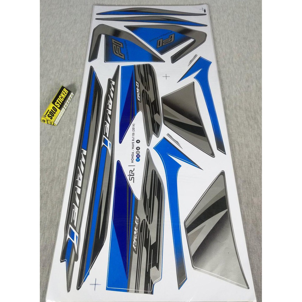 Cutting Striping Sticker Motor Variasi Honda Revo F1 Injeksi Wave I 2 Shopee Indonesia