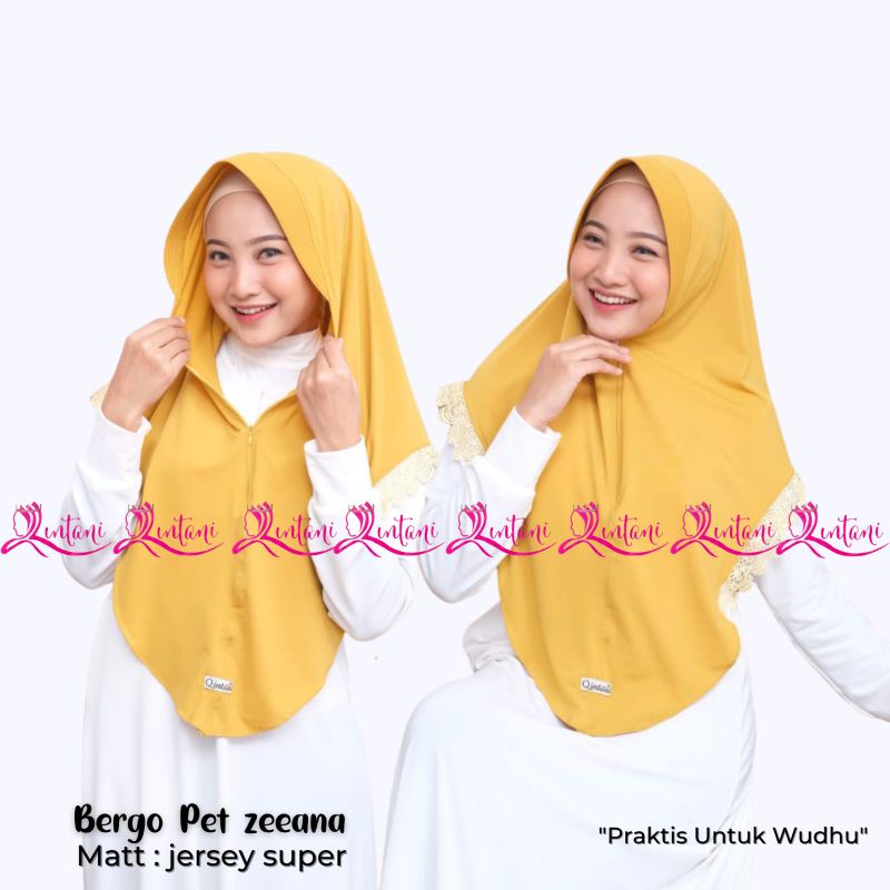 BERGO ZEENA QINTANI HIJAB BERGO ZARA RENDA WAHYU BU SHAFIRA HIJAB INSTAN RENDA BERGO POLOS JERSEY SUPER PREMIUM KERUDUNG ZIPPER-1