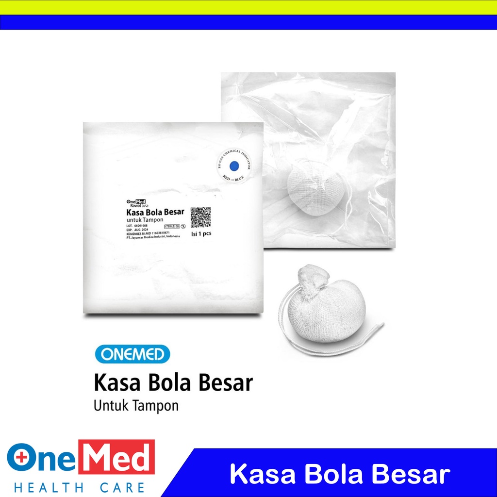 Kasa Bola Besar Steril Untuk Tampon OneMed Isi 1 Pcs