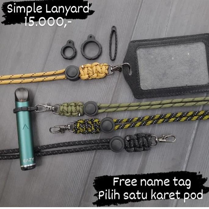 

(W5C3).. GantunganPods LanyadrPods Tali Prusik HandMade Id card //Lagi@jual