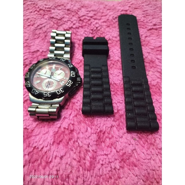 Strap Rubber Silicone Universal untuk jam Tag Heuer Formula 1 Tali karet Jam Tag Heuer Formula 1