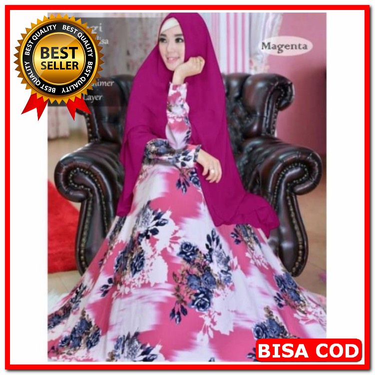 Gamis Rayon Import By Edness Kayla Maxi Dress Cewe Muslim Ukuran  CI515 Gamis Murah/ Baju Gamis Mu