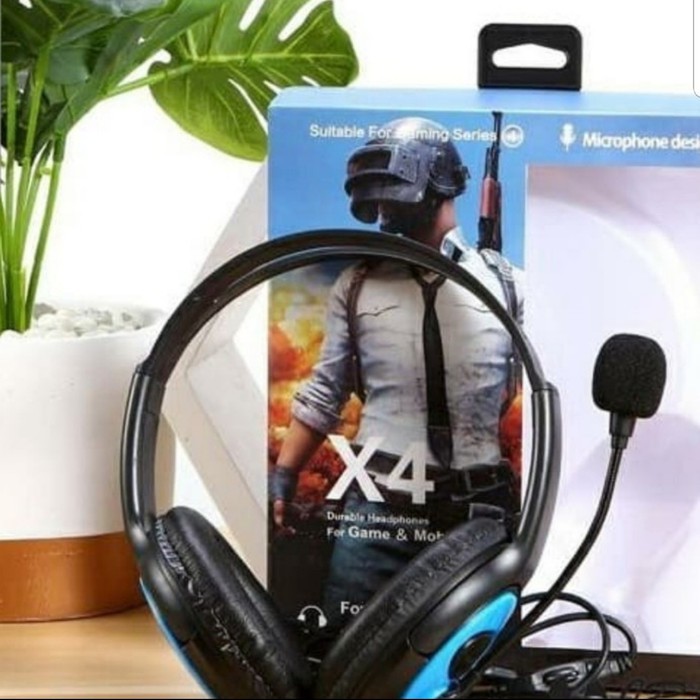 Headphone Gaming Headest  X4 Microphone Desigh