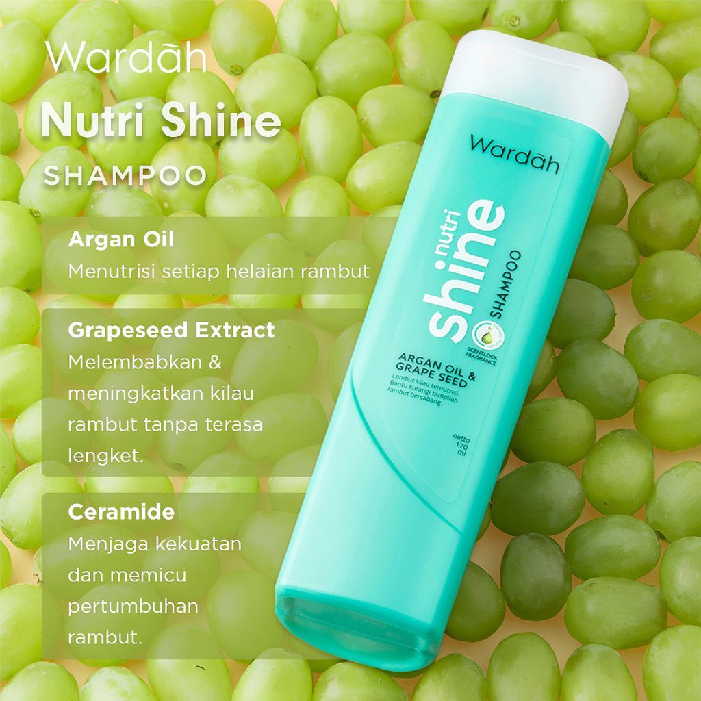 Wardah Shampoo &amp; Conditioner Daily Fresh Hairfall Treatment Anti Dandruff Nutri Shine (KIM)