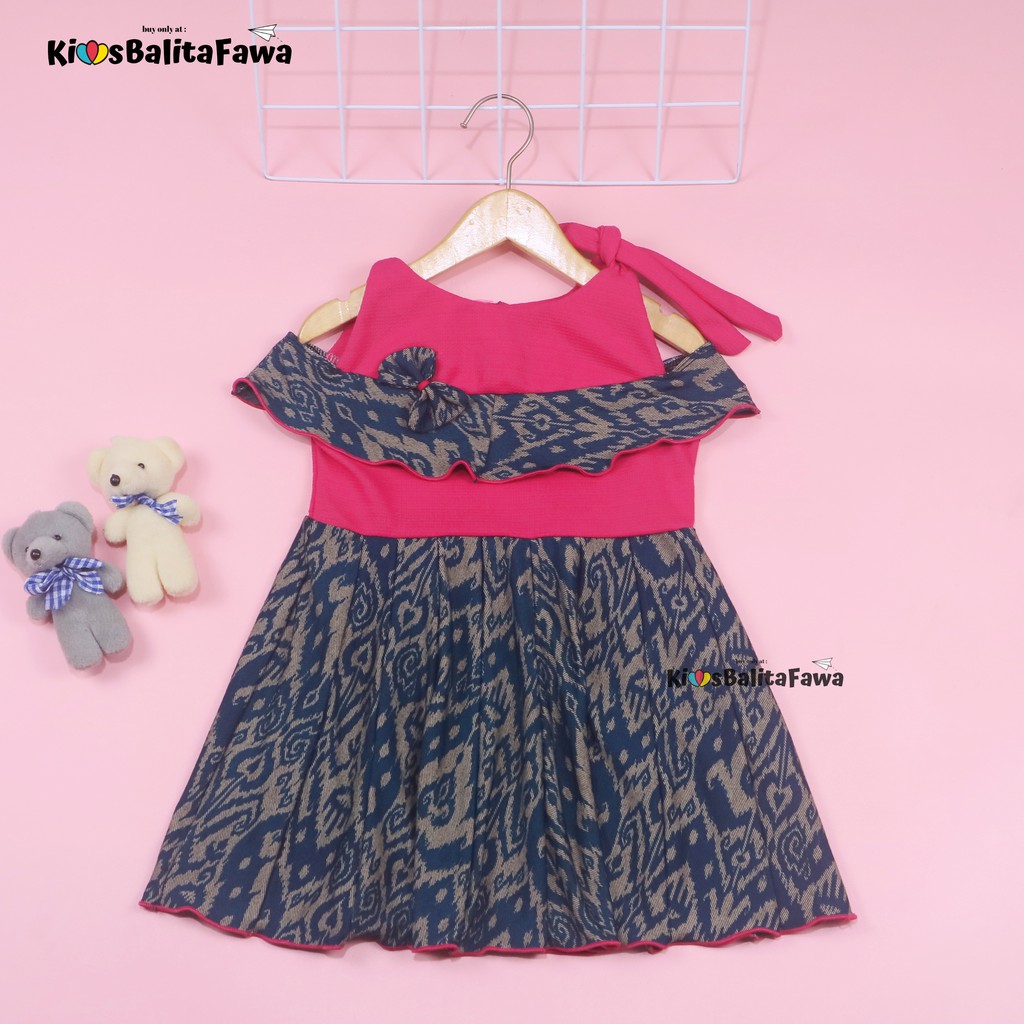 Dress Rachel uk 3-4 Tahun / Dres Kensi Pakaian Export Quality Anak Perempuan Gaun Baju Pesta