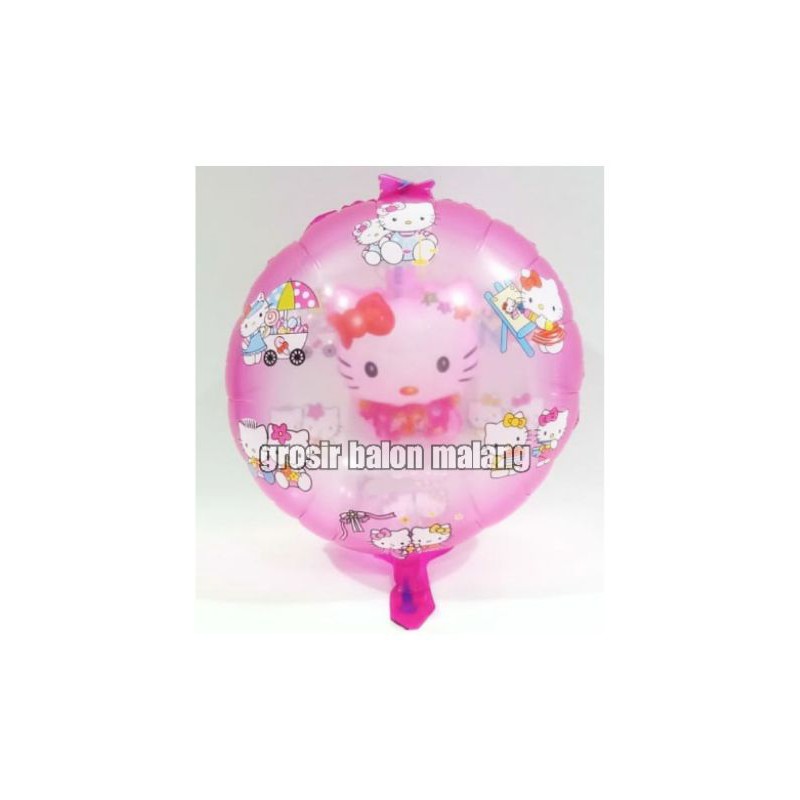 balon karakter hello kitty isi 2in1