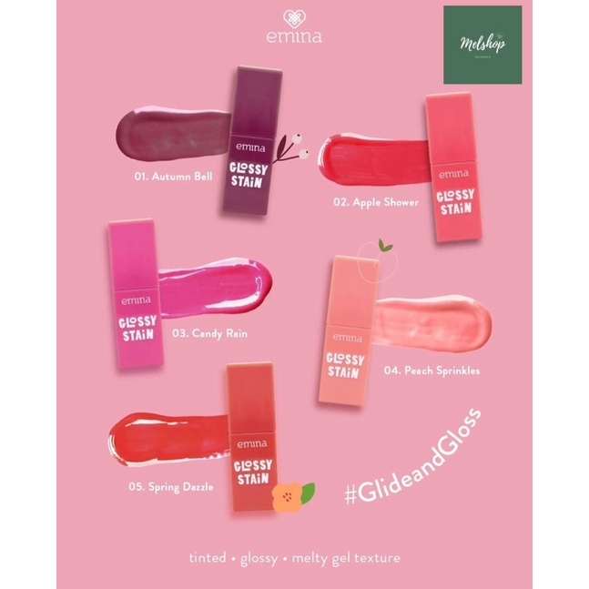 ❤️ MELSHOP ❤️ EMINA GLOSSY STAIN | Liptint Emina | Emina Liptint Glossy Stain