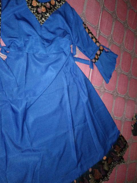 Maura Couple - Sania Ruffle Batik Ori Gamis Balotelli Azzahra Jumbo