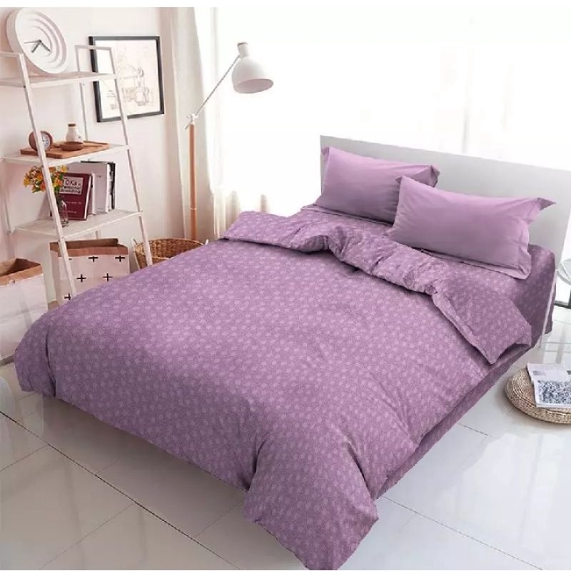 Kintakun Bed Cover Set Single 150 x 210 Smooky Grape