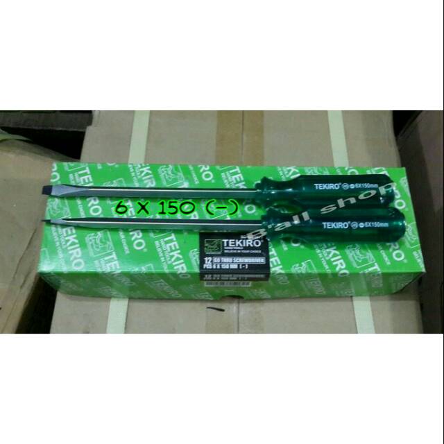 Obeng Tembus 6 x 150 (-) Tekiro (Harga Per Pcs)