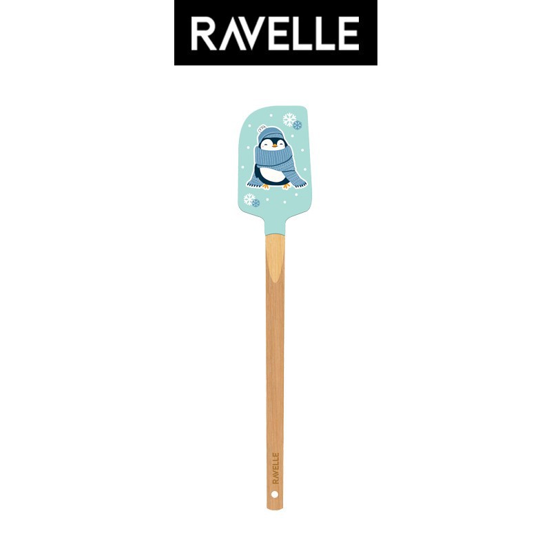 Ravelle Animal Sutil Set 2Pcs Peralatan Masak Sutil Spatula Silikon Motif Hewan Lucu