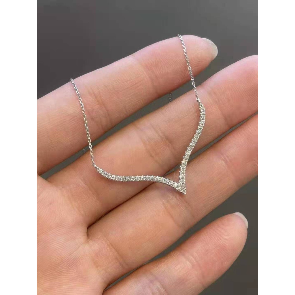 Kalung KL185 S925 Perak Premium Fashion Wanita Kalung unik Lucu Elegant / Deluna/ BB