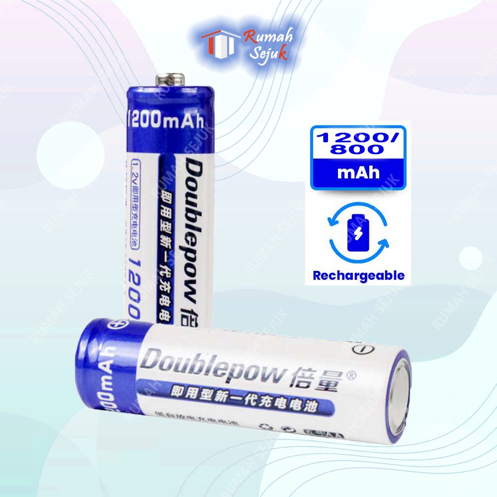 Baterai Isi Ulang 1pc AA AAA Rechargeable NiMH 1200mAh Bisa Untuk Powerbank || Barang Unik Murah Lucu