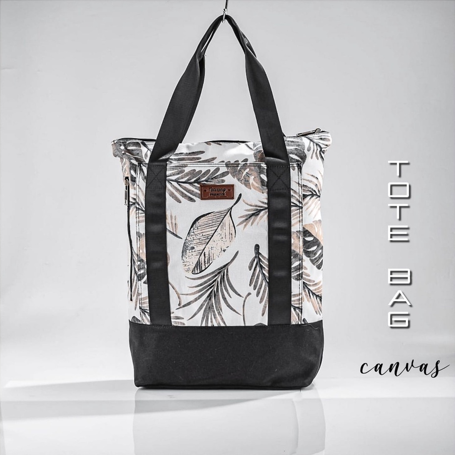 TOTE BAG WANITA BISA TENTENG/TAS LAPTOP JINJING WANITA 14 inch KULIAH &amp; KANTOR BISA CUSTOM SABLON