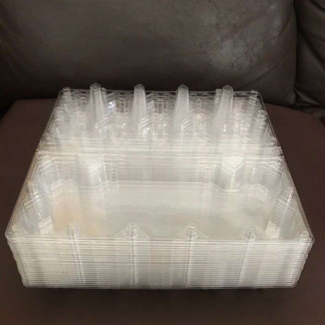 mika telur isi 10 butir / mika plastik bahan tebal , harga per 20 lembar