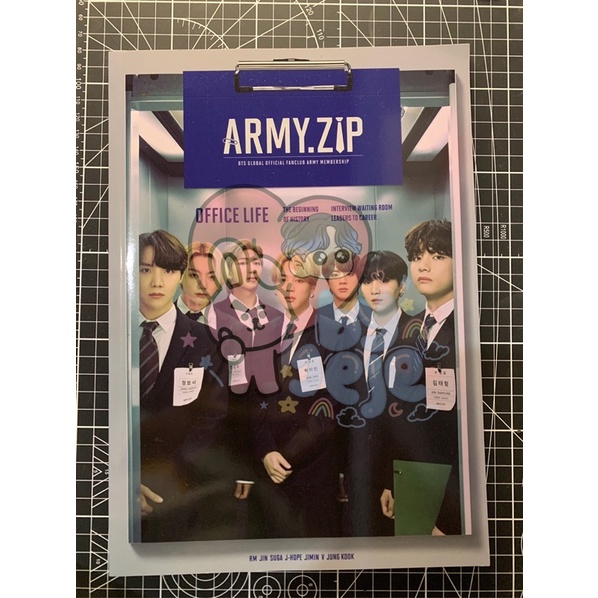 [ready stock] sharing army kit 8th bts army zip memo keyboard sticker
