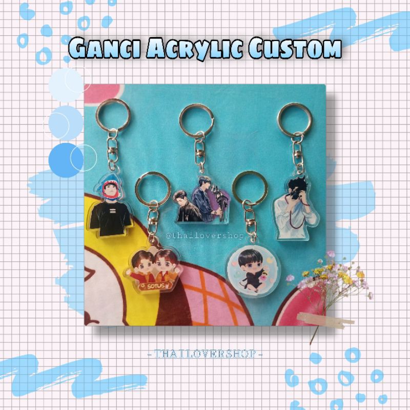 GANCI ACRYLIC CUSTOM REQUEST GANTUNGAN KUNCI AKRILIK AKTOR RAIKANTOPENI