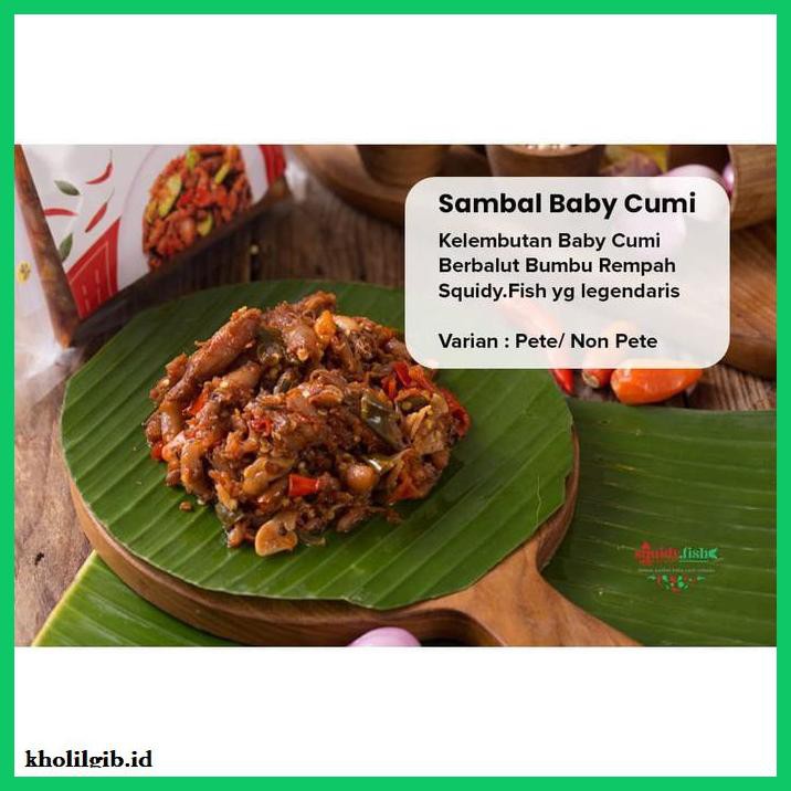 

Aneka-Sambal- Sambal Baby Cumi (Pete/200 Gram) - Super Pedas -Pedeeeeeezzzzzzz.
