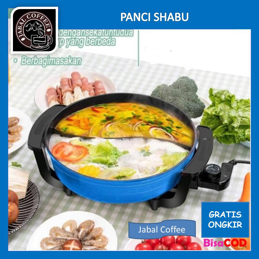 Panci Shabu Hot Pot Elektrik / Panci Shabu Steamboat Suki Pan / Panci Steamboat