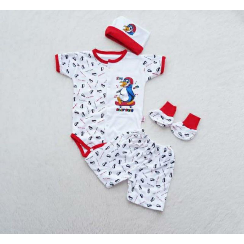 AHZA RELIWEAR BABY SET SETELAN JUMPER PENDEK KANCING DEPAN