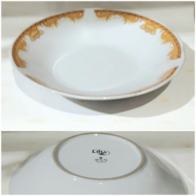 Piring Makan Keramik 8 Inch Motif Batik