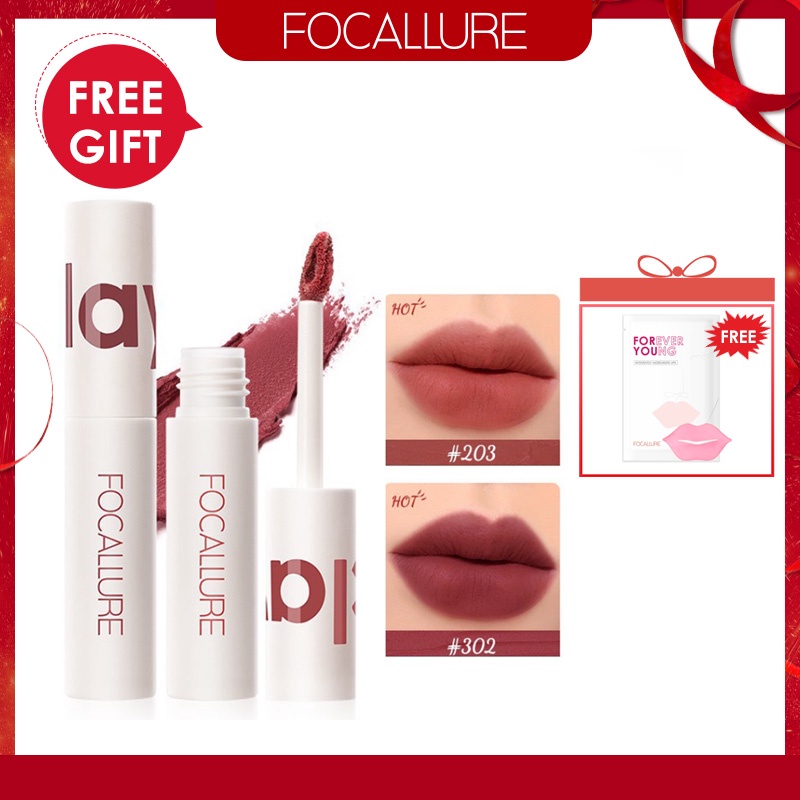 [Add On Gift]FOCALLURE Matte Lipstick waterproof Lip mist long-lasting lip cream