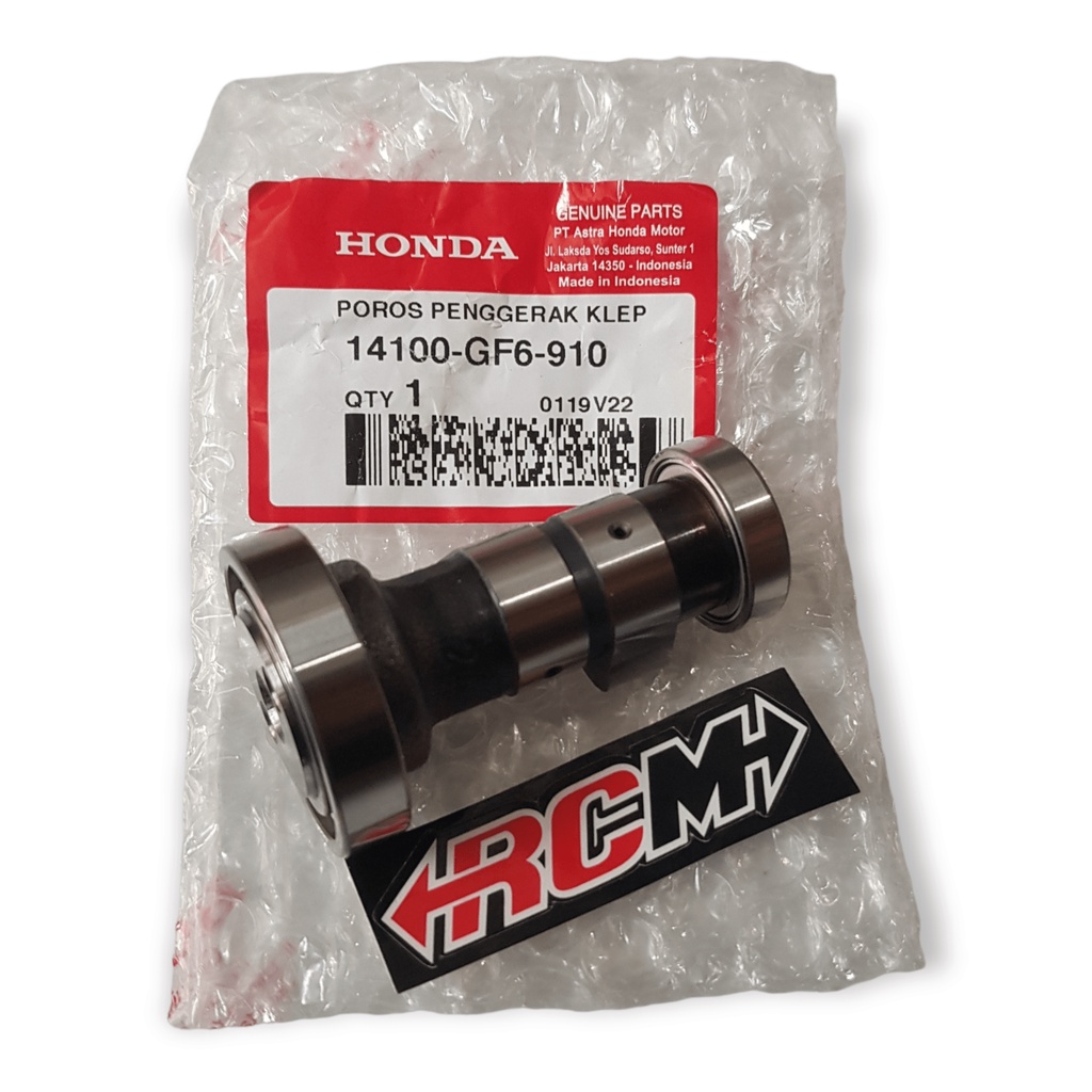 14100-GF6-910 NOKEN AS CAM SHAFT CAMSHAFT PENGGERAK POROS KLEP WIN 100 ORI ORIGINAL HONDA AHM HGP ASLI