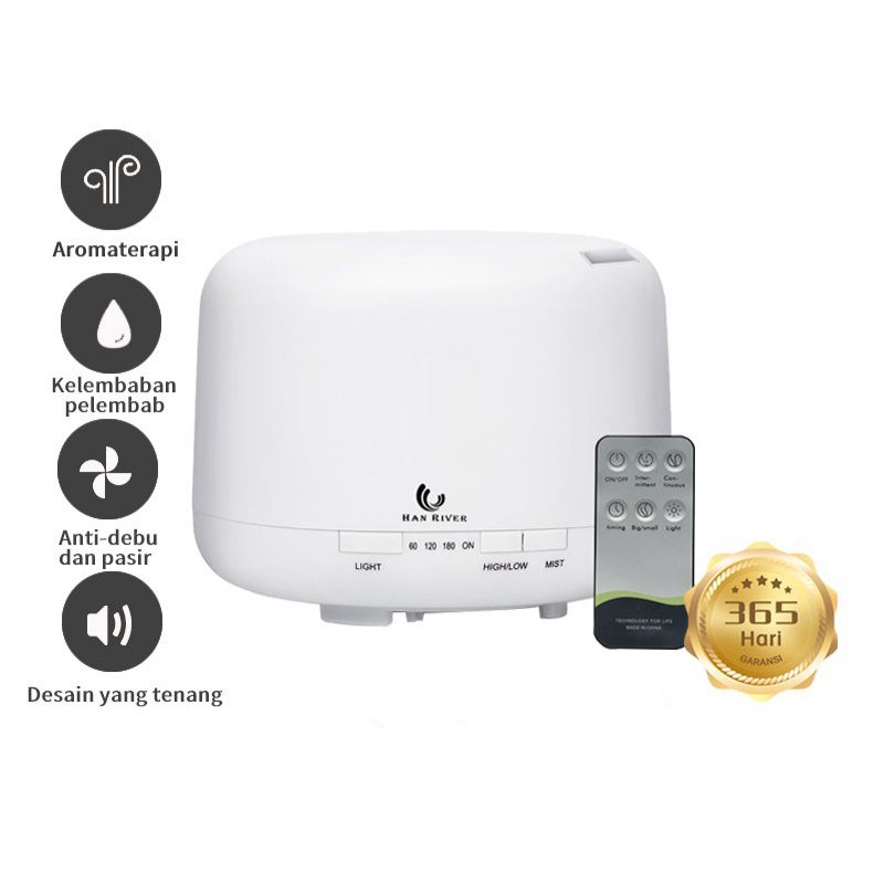 alat pengharum ruangan model terbaru otomatis pakai remote diffuser aroma purifier humidifier led ul