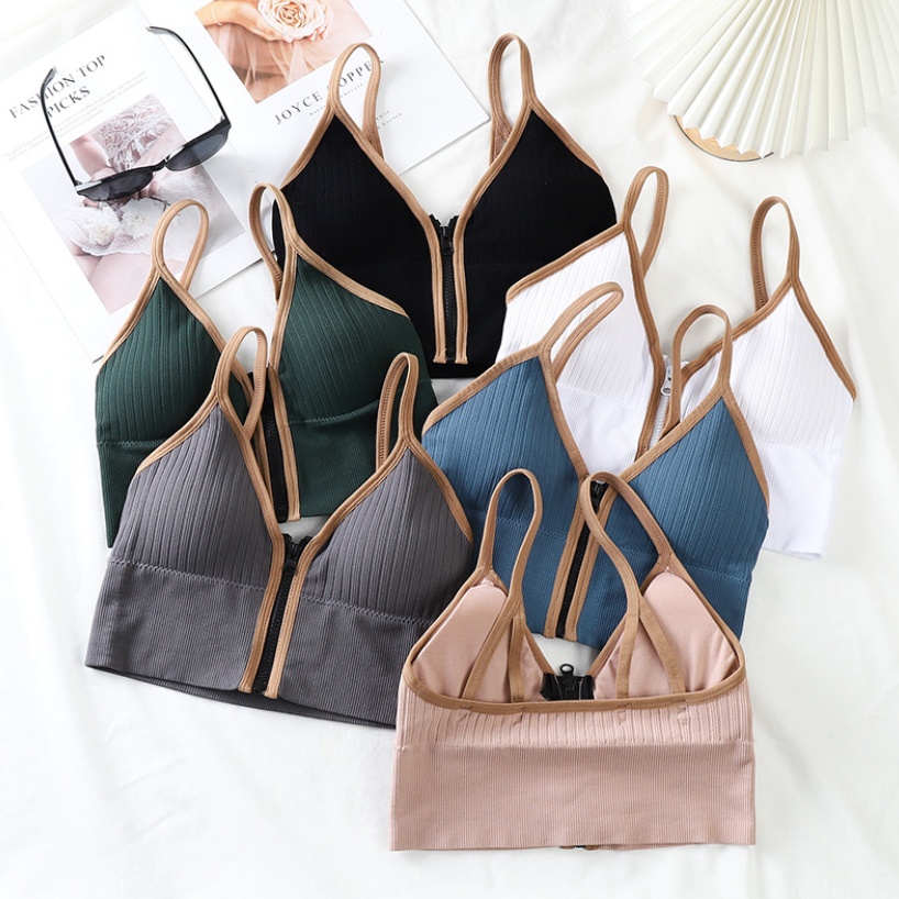 Miss H ~ 120 BRA FASHION OLAHRAGA WANITA PUSH UP TANPA KAWAT DENGAN RESLETING IMPORT