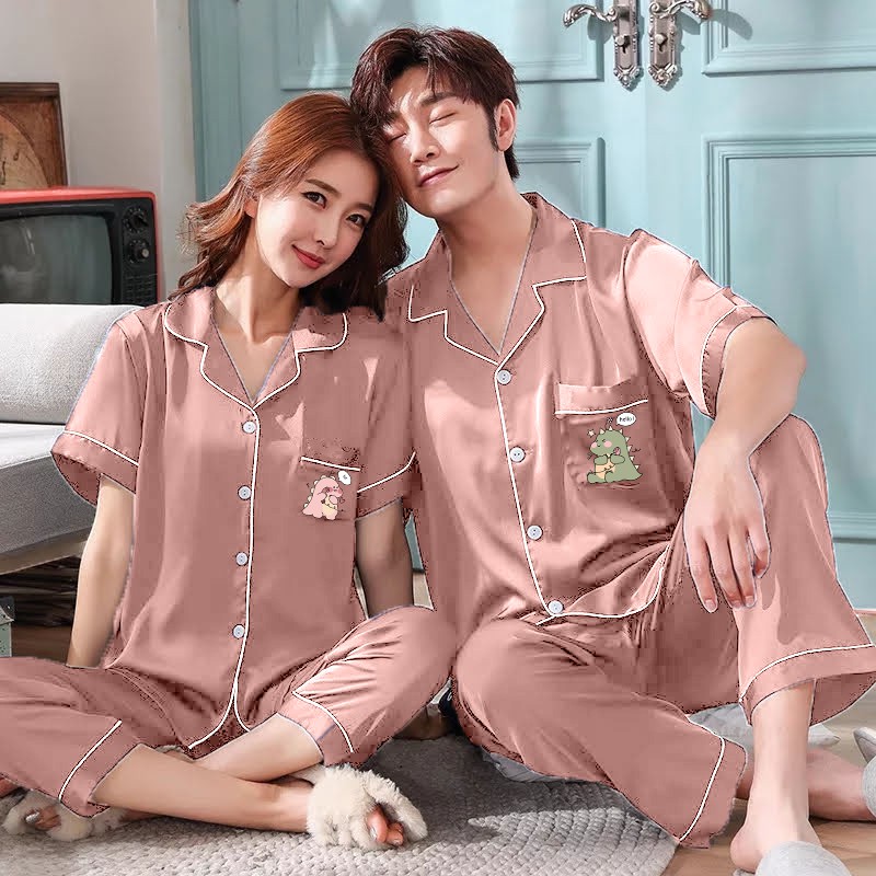 Zavyn Piyama Satin Couple CP Hi Dino