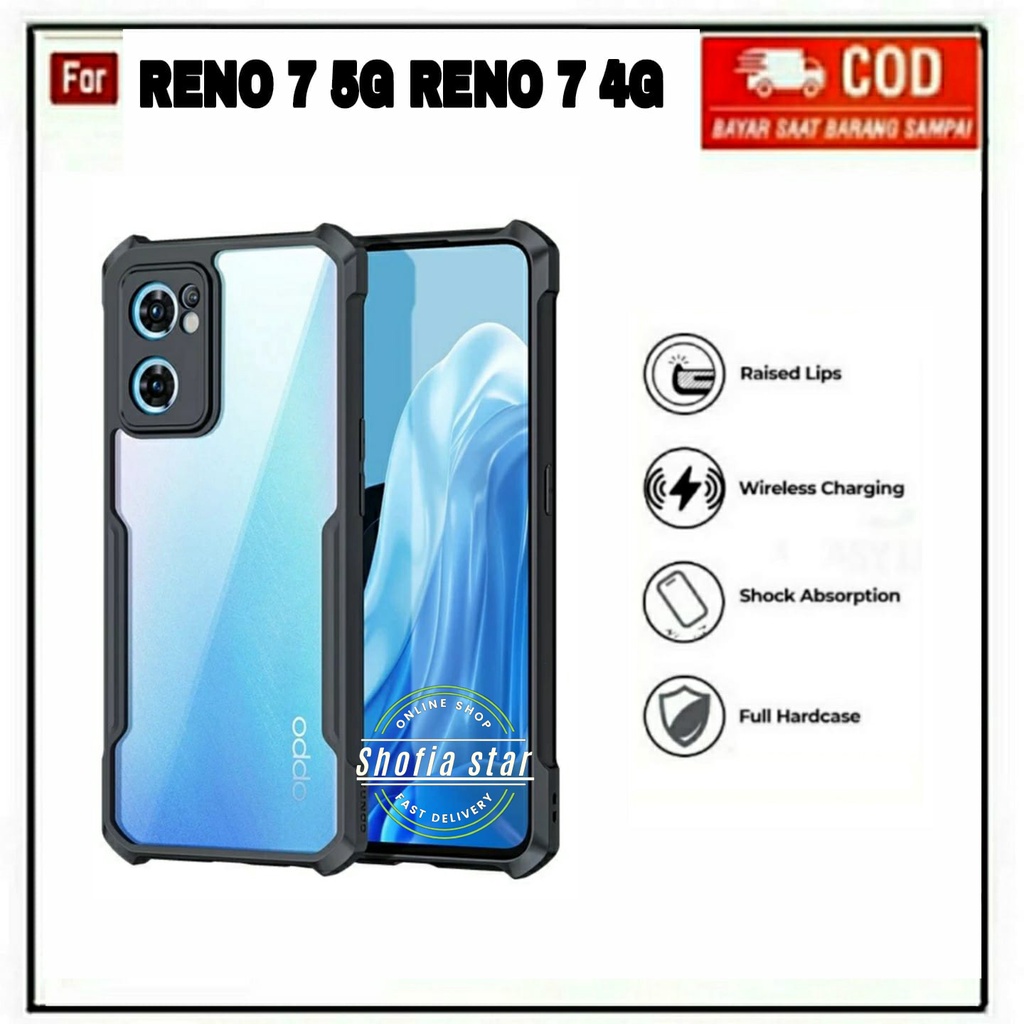 CASE OPPO RENO 7 4G 5G RENO 7Z 5G SOFTCSE SHOCKPROOF TRANSPARAN CAMERA PROTECT CASING