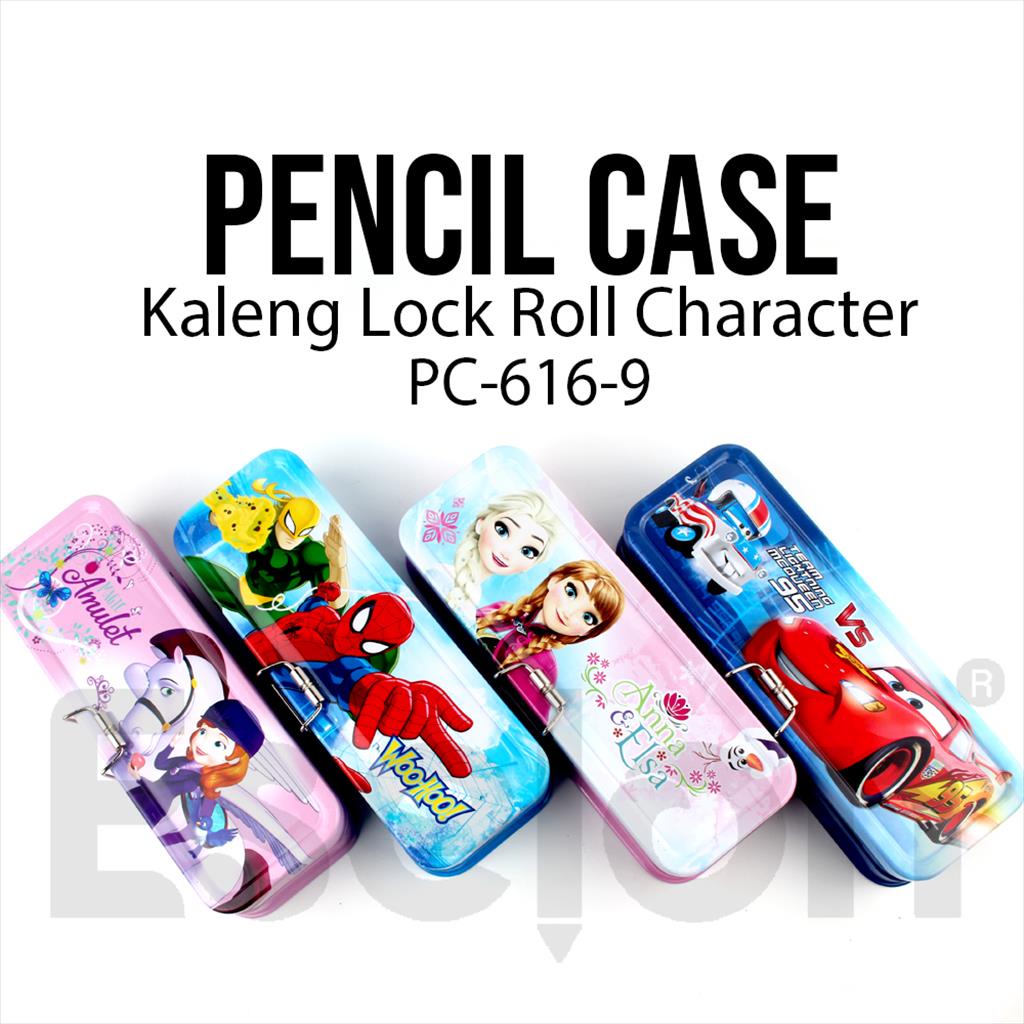 

Kotak Pensil Kaleng Fancy Karakter+Lock 616-9 / Tempat Pensil