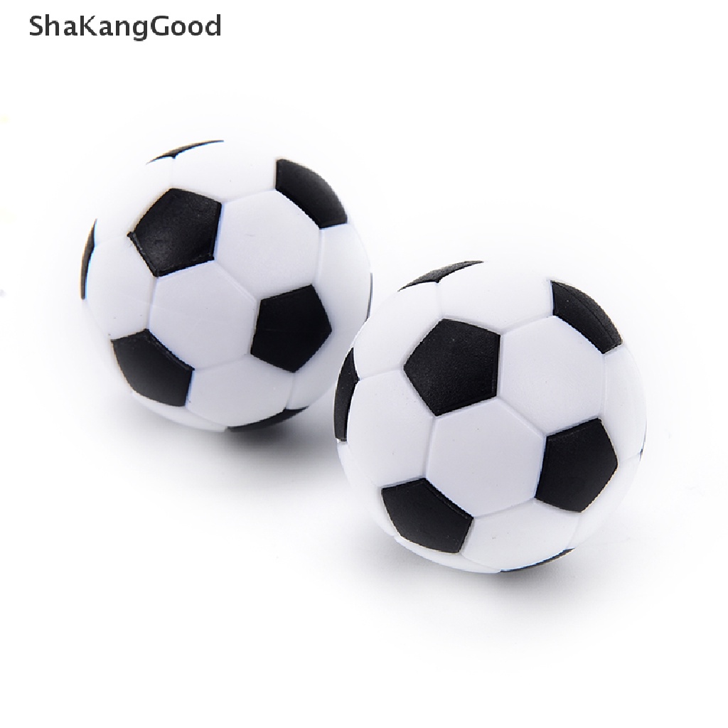 Skid 4pcs Bola Foosball 32mm Bahan Plastik Warna Hitam &amp; Putih